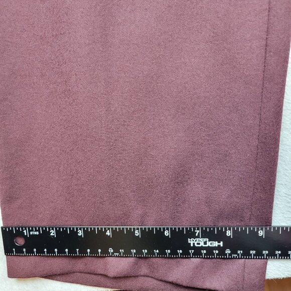 Talbots Womens Pants Size 16 Wine Red Classic Straight Italian Flannel Wool - Picture 2 of 13